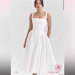 House of CB Dorothy white dress NWT